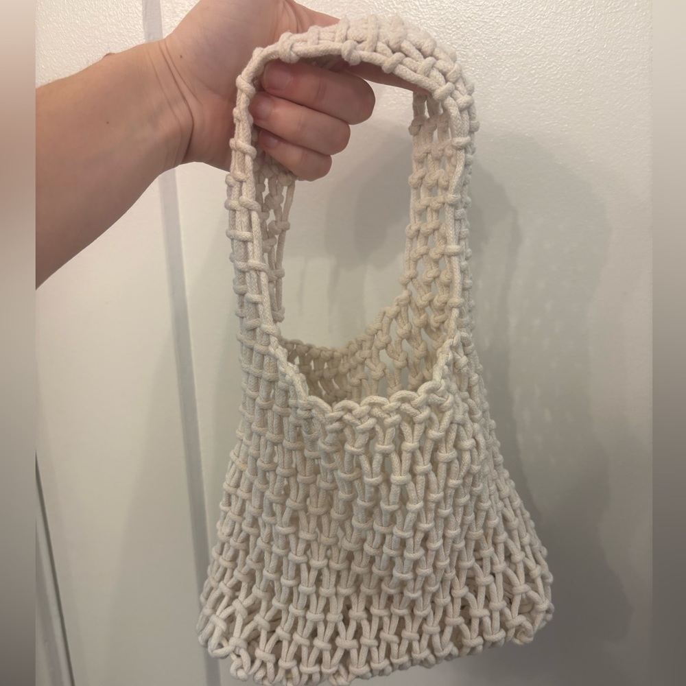 8 Other Reasons White Woven Bag